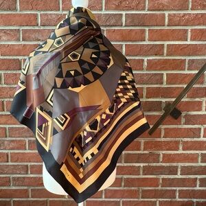 Frank Lloyd Wright Museum Of Moder Art Vintage 1989 Silk Graphic Scarf …